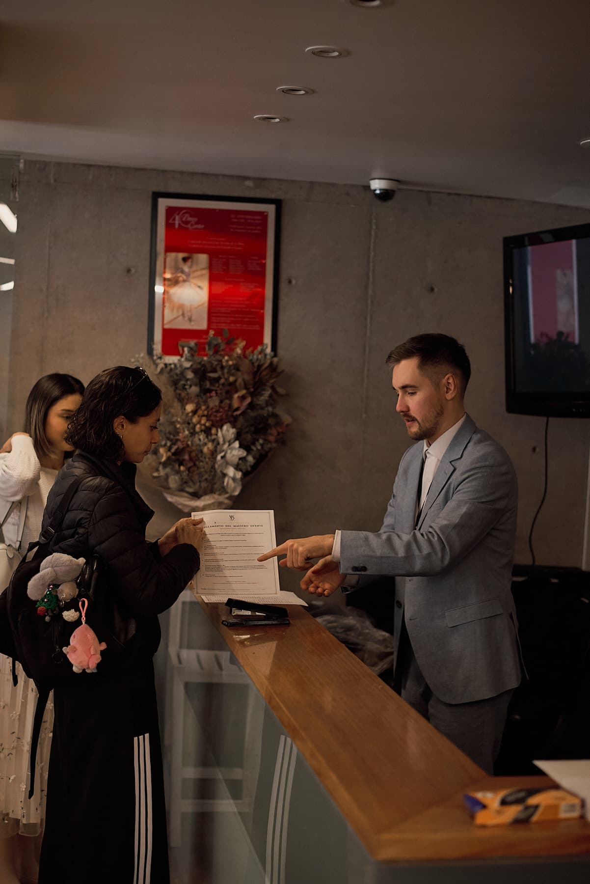 Check-in for the auditing teachers